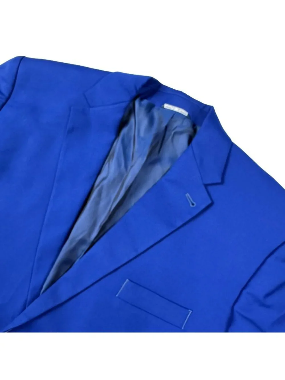 NEW MTailor Men's Bespoke Custom Polyester Blend 2-Button Blazer Blue • 52R